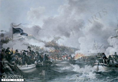 British Troops Landing in Egypt by Philip James de Louthembourg  [Antique]