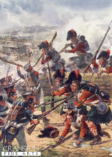 The Attack of the Black Watch, Battle of Corunna by Harry Payne. [Postcard]