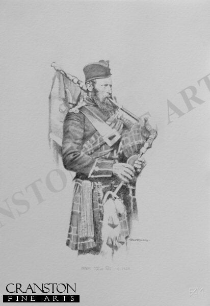 Piper, 72nd Regiment c.1856 by Chris Collingwood [Original Drawing]