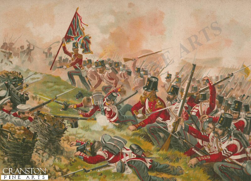 The Light Division Carrying the Heights of Alma, Crimea 1854 by Harry Payne. [Postcard]