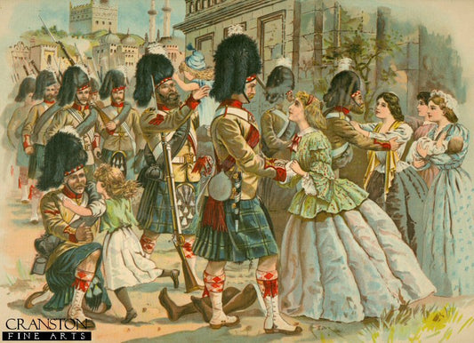The Relief of Lucknow - The Indian Mutiny, 1857 by Harry Payne. [Postcard]