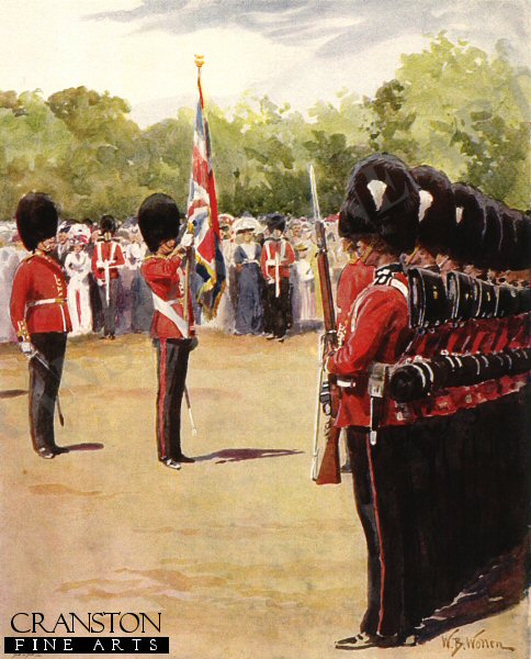 The Queen's Birthday Parade at Whitehall by William Barnes Wollen [Print]