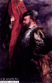 The Standard Bearer by Sir John Gilbert [Original Painting]