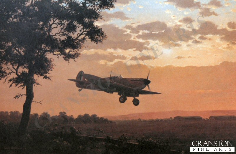 Supermarine Spitfire Mk.Ia N3093 of 616 Sqn RAF by Keith Woodcock. [Postcard]