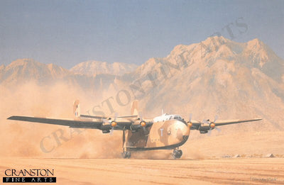 Blackburn Beverley C.Mk.1 XM108 of 84 Sqn RAF by Keith Woodcock. [Postcard]
