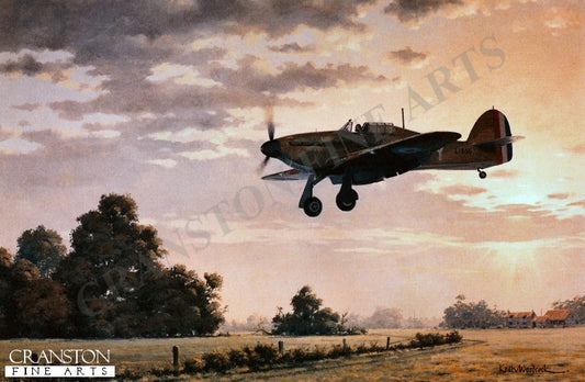 Hawker Hurricane Mk I L1856 of 1 Sqn RAF by Keith Woodcock. [Print]