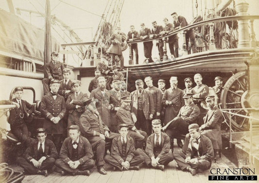 HMS Raleigh Crew [Postcard]