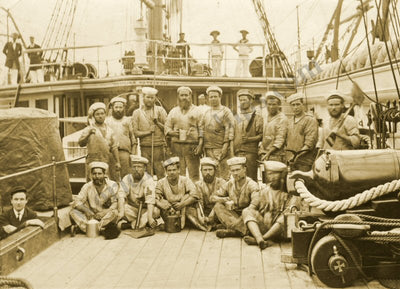 HMS Wolverine Crew [Postcard]