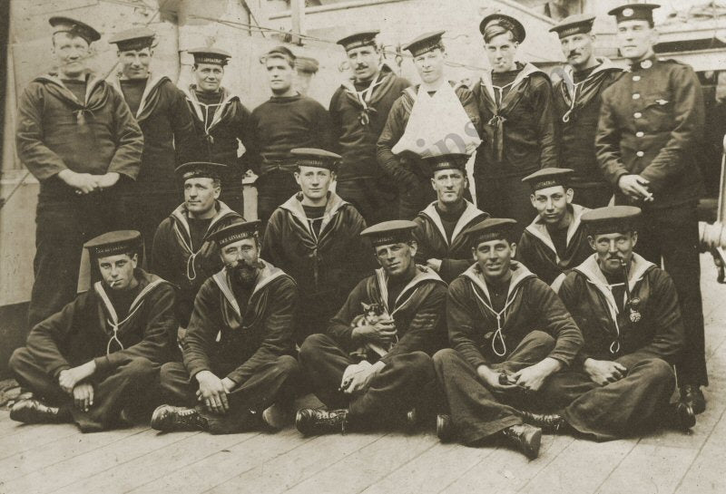 HMS Leviathan Crew. [Postcard]