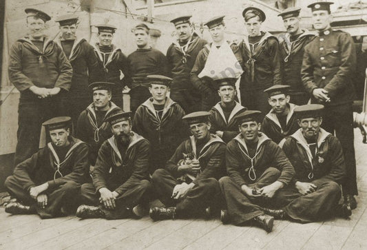 HMS Leviathan Crew. [Postcard]