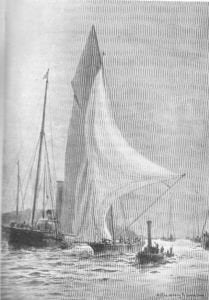 Meteor Winning the Queen's Cup by W L Wyllie. [print]